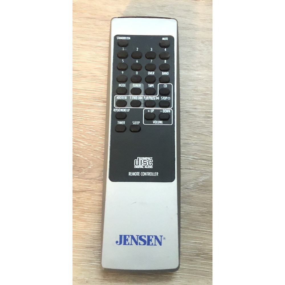 Jensen Original Compact Disc Digital Audio Remote Controller Silver Missing Back